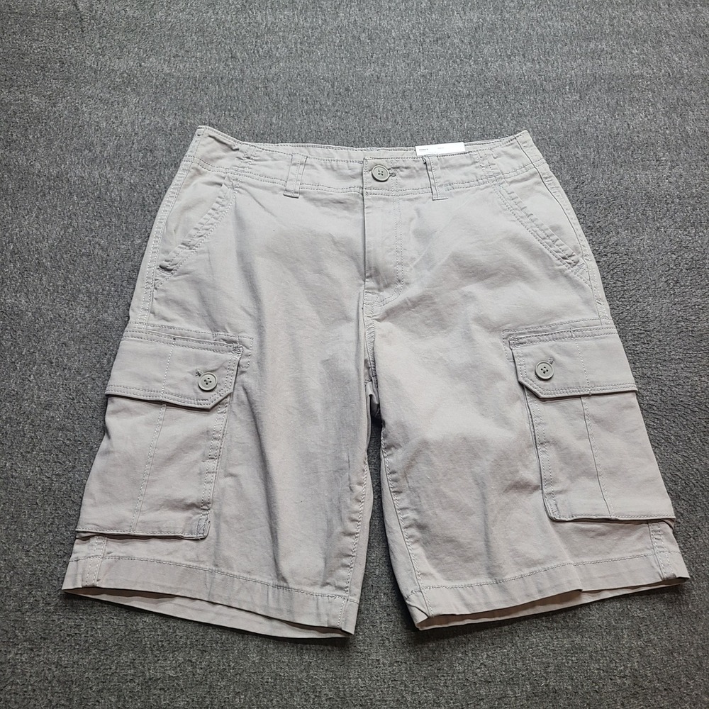 Sonoma Cargo Shorts Mens 30 Gray New Everyday Short 10in Inseam Stretch Utility